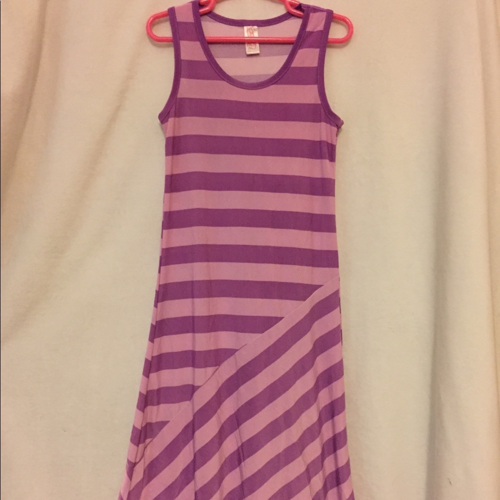 Chillipop Purple Striped Dress